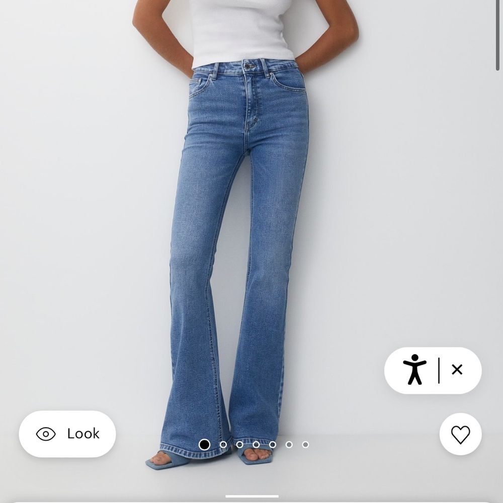 Pull&bear flared high-rise jeans